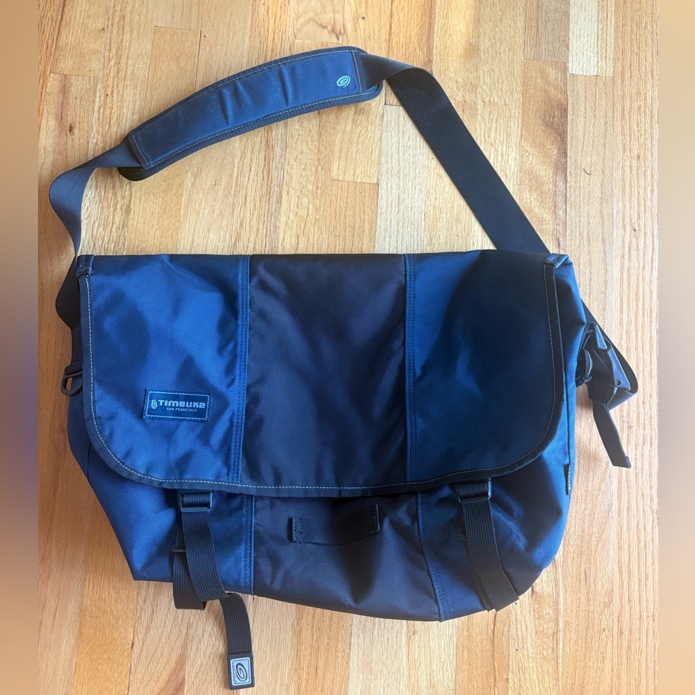 Timbuk2 Navy and Black Messenger Bag